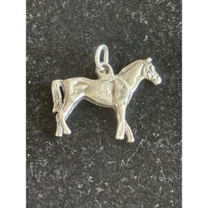 Vtg Sterling Silver 3D Southwestern Horse Charm 925